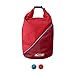 Kurgo Dog Food Travel Bag | Pet Food Travel Storage Container | Dog Travel Accessories for Camping | Easy to Clean | BPA Free | Foldable | Holds 5 Pounds | Kibble Carrier | Coastal Blue & Chili Red