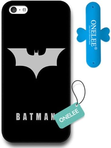 UniqueBox - Customized Personalized Black Hard Plastic 5c Case, The Joker, Batman Logo, Batman iPhone 5C case, Only Fit iPhone 5C Case