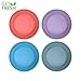 GET FRESH Bamboo Bowls 4 Pack, Bamboo Fiber Dinnerware Set, Non-toxic Bamboo Dinnerware Multiple Colors, Bamboo Fiber Bowls for Healthy Dining