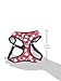 Coastal Pet Ribbon Designer Wrap Adjustable Dog Harness - Large & Small Dog Harness - Breathable Mesh Harness for Dogs Pet Supplies for Dogs - Red with Paws, 3/8