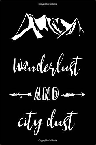 Wanderlust And City Dust Adventure Theme Journal For Women Black Cute Notebook Factory 9781729366516 Amazon Com Books