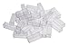 Strictly Briks Stackable Clear Baseplates - Compatible with Lego & Major Brands - 6x6 in, Set of 4 Plates & 30 Stackers - Clear Baseplate Bricks for Builds & Displays