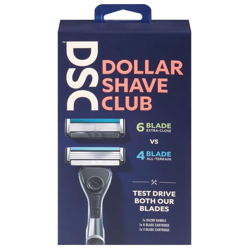 Dollar Shave Club Men's Razor Mixed Starter Shaving Kit Includes 1 ...