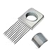 WELWEL Onion Holder with Finger Guard,Stainless Steel Onion Slicer Garlic Potato Onion Slicer Cutter