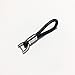 Hongyingcar Hand Made Leather Rope Weaving Keychain Car Key Pendant for BMW(Black)