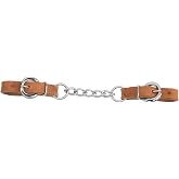 Weaver Leather Harness Leather Heavy-Duty Single Link Chain Curb Strap, Russet, 4 1/2-Inch