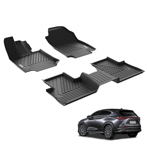 3W Car Mats for Lexus NX 2022-2025 2026, Non-Slip Waterproof Full Cover Mat Set Suitable for Lexus NX, TPE Car Mats