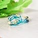 New Arrival Handmade Ocean Style Colorful Ink Transparent Resin/Plastic Women/Men's Charm Ring