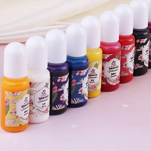 5 Pieces 30ML Crystal Epoxy Resin UV Glue 13 Liquid Pigment Nail Art Tools 12 Constellations, Pentagram, Angel wings, Naval anchor, Musical note, Cross For DIY Nail Art Accessories - Thumbnail 3