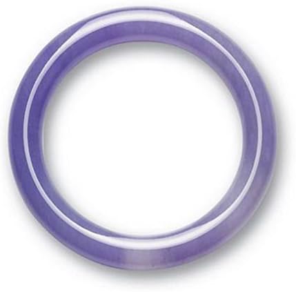 South Asia Trading Purple Jade Bangle Bracelet (61 mm wide opening) (4402)