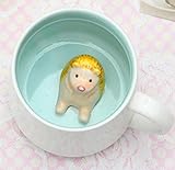 Hedgehog Inside Funny 3D Coffee Mug - 13.5 OZ Large Ceramic Tea Cup Birthday Gifts For Women Or Men, Brother Or Sister - Gag Gift For Coworker