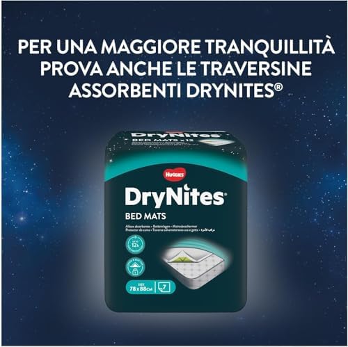 Drynites Pannolini, Taglia L (30-48 Kg), Mutandine assorbenti bambina, 8-13 anni, 52 Pz