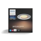 Philips Hue White Ambiance Dimmable LED Smart Retrofit Recessed Downlight, 5-Inch/6-Inch (Hue Hub Required), Works with Alexa, HomeKit & Google Assistant