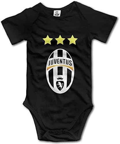 HYFI Boys Girls Baby Juventus Rugby Cotton Short-Sleeve Onesies Bodysuits Funny Onesies
