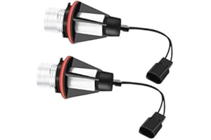 Angel Eyes LED Bulbs, 2pcs 6000K 5W Bright Car LED lights Halo Rings Headlights Fit for E60 E61 E39 E53