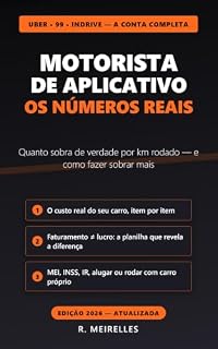 Livro Motorista de Aplicativo: Os Números Reais: Quanto Sobra de Verdade por Km Rodado — Custo do Carro, Taxas, MEI, INSS, Imposto de Renda e a Decisão Carro Próprio ou Alugado Edição (Edição 2026)