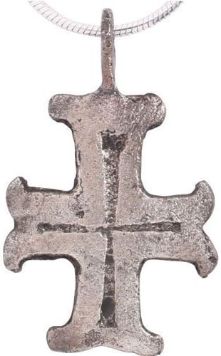 Authentic Christian Artifact Pendant Necklace Jewelry Medieval European Pilgrim's Reliquary Cross