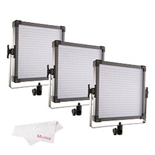 F&V K4000S Bi-Color LED Studio Panel Light with V-Mount 3 Light Kit