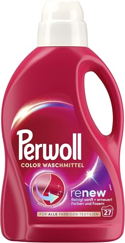 Perwoll Renew Color Waschmittel (27 Waschladungen), Feinwaschmittel reinigt schonend und erneuert Farben und Fasern, für alle farbigen Textilien, Waschmittel mit Triple Renew Technologie, 1 Stück 2