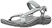 Skechers Women's Reggae Decked Out Flat Sandal, Grey, 9 M US