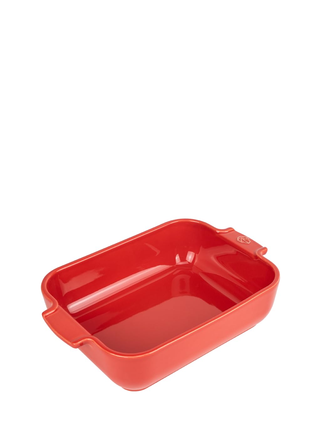 PEUGEOT - Rectangular Ceramic Baking Dish - 25 cm (Including Handles) x 15.5 cm x 5.5 cm - Capacity: 1.4 L - 2-3 Servings - 10 Year Guarantee - Made in France - Red Colour