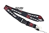 For Honda CIVIC Black Lanyard Neck Strap Quick Release Keychain Neck Strap
