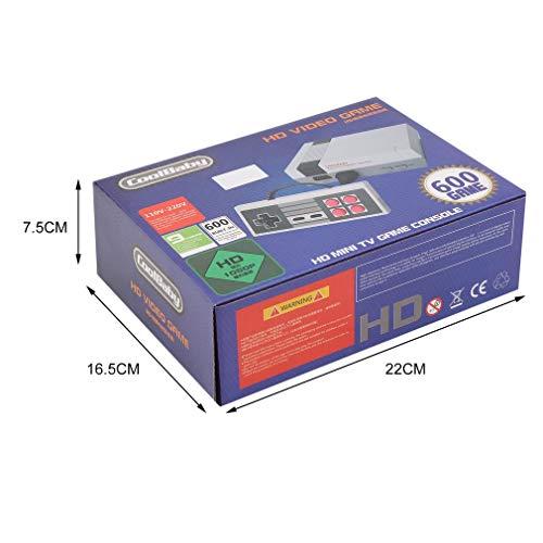 Simoner Classic Video Games Console, Family Handheld NES Console HDMI Built-in 600 Game Player with 2 Button Controllers