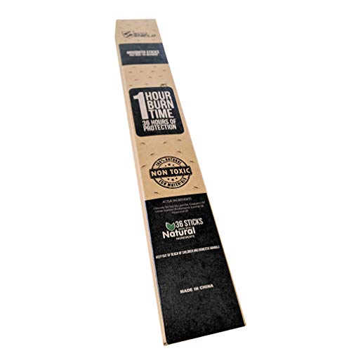 EnvyDeal Citronella Mosquito Repellent Incense Sticks, Natural 36 Pack with Bamboo Stand for Garden Indoor Outdoor Patio, Infused with Lemongrass and Rosemary - Thumbnail 7