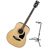 Ibanez PFT2NT Natural High Gloss PF Performance Series Tenor Acoustic Guitar w/ Stand