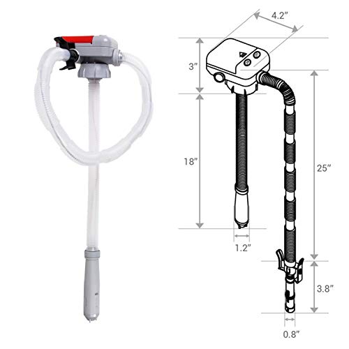 TERA PUMP TRFA01 4 AA Battery Powered Fuel Transfer Pump w/Flexible