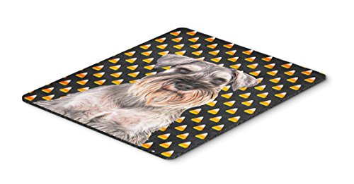 Caroline's Treasures KJ1214MP Candy Corn Halloween Schnauzer Mouse Pad, Hot Pad…