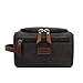 Men's Toiletry Bag Canvas Shaving Dopp Kit Travel Bathroom Bags Organizer (Black)