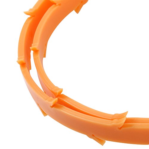 CandyHome 20 Inches Drain Snake Hair Drain Clog Remover Quick and Painless Slow Drain Relief for Drain Cleaning (8 Pack Orange)