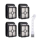 4-Pack Replacement Filter for Bissell 1866 Cross Wave Vacuum Cleaner Replaces Part # 1608684