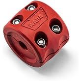 WARN Industries 108789 Hook Stop Assy_PSP_red Finish | Protects Fairlead &amp; Winch Components, Universal Fit for Most Winch Hooks, Heavy‑Duty Rubber Construction