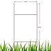 Yard Signs 10 White Signs Blank 18''x24'' & 10 Double H 10''x30'' Stakes