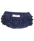 RuffleButts® Infant / Toddler Girls Denim Ruffled Diaper Cover