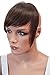 CAISHA 100% HUMAN HAIR Clip in Bangs Fringe Hair Piece Hair Extension Dark Brown H313f