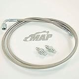 MAP Braided Stainless Steel Clutch Line for 1992-00 Honda Civic/Acura Integra