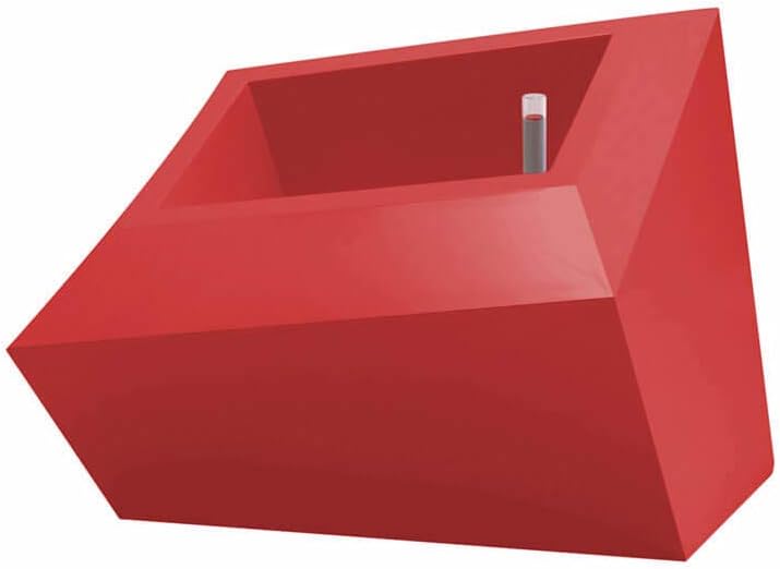 Vondom Faz Maceteros Low vase for Outdoor red