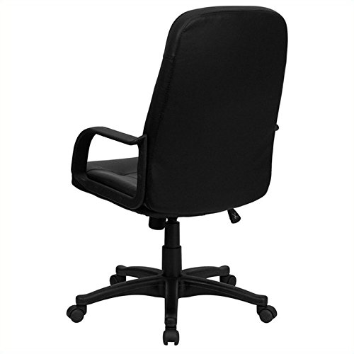 Flash Furniture High Back Black Glove Vinyl Executive Swivel Chair with Arms