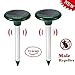 Mole Repeller Ultrasonic Solar Powered Repel Voles Gopher Mice Rats Rodent for Lawn Garden Yards (Pack of 2)