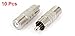 uxcell 10 Pcs F Type Female to RCA Male Coax Coaxial Cable Audio Adapter Connector