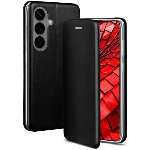ONEFLOW Business Case für Samsung Galaxy S26 Plus Handyhülle klappbar mit Standfunktion, Klapphülle Flipcase Cover Dünn, PU Leder Hülle mit Kartenfach