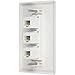 BUYER'S POINT Cat6 Female-to-Female Wall Plate | UL Listed, 3 Ports with an Easy Install Low Voltage Mounting Bracket, Perfect for High Speed Data Connection at Work or Home (White) — 1 Pack