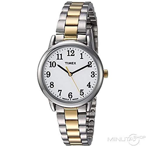 Timex Women's Year-Round Quartz Watch with Stainless Steel Strap, Two Tone,  14 (Model: TW2R23900)