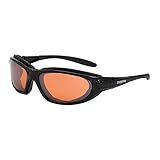 Crossfire Eyewear 28216 AF Journey Foam Lined Safety Glasses with Black Frame and Copper Anti-Fog Lens