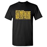 Strange Cargo Men's Thank You For Being A Friend Golden Parody Girls T-Shirt L Black