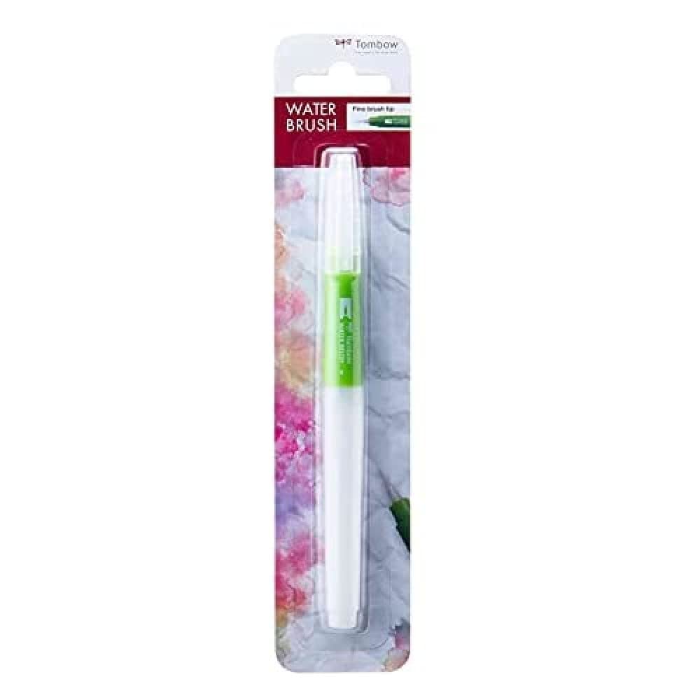 Tombow water brush fine tip, refillable watercolour brush for watercolour techniques, adjustable water flow, easy to clean [WB-FN-1P]