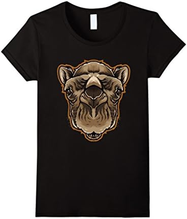 Women's Camel Wildlife Animal Zoo Nature Back Up Costume T Shirt Medium Black